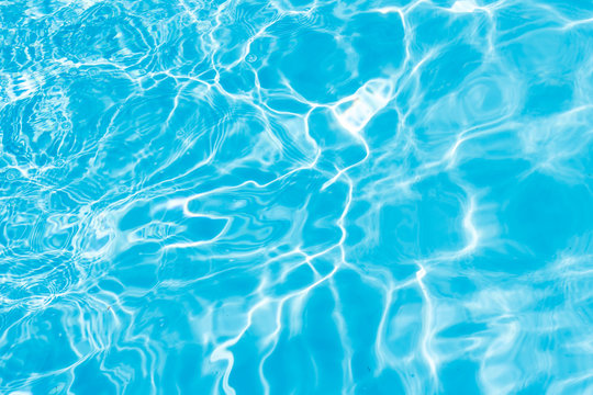 Background of rippled pattern of clean water in a blue.