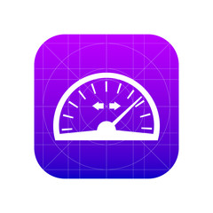 Speed, speedometer sign icon, vector illustration. Flat design s