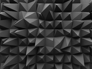 Fototapeta na wymiar Abstract Geometric Dark 3d Background