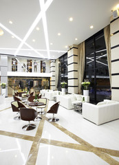 Modern private club interiors