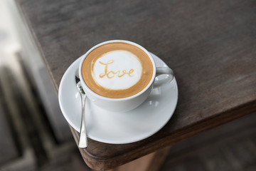 LOVE COFfEE LATTE ART