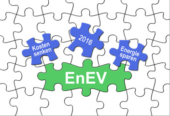 EnEV 2016 8/ Puzzle "Energie sparen - Kosten senken"