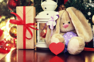 Lantern and toy new year