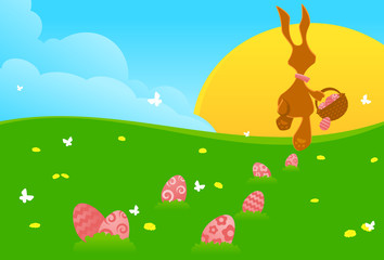 Easter bunny illustration.