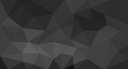 Black polygonal mosaic texture