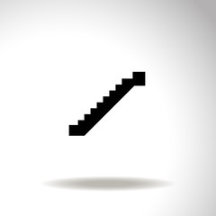 Obraz premium Stairs. Up.Vector icon.