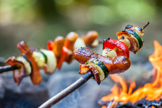 Hand made cooking on campfire.