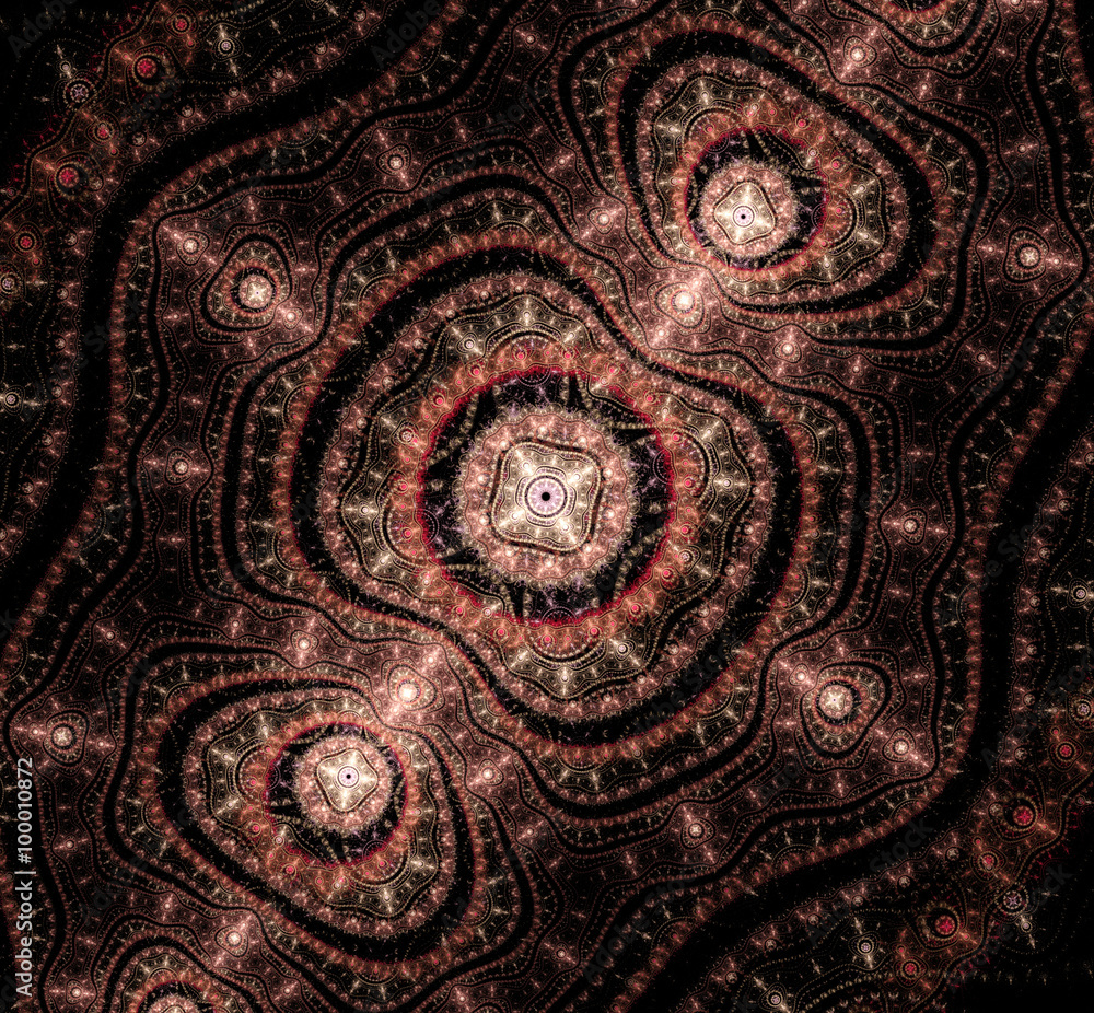 Aufkleber abstract fractal pattern. computer generated fantasy image