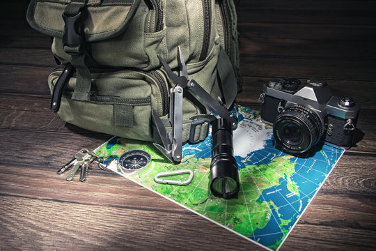 Backpack - emigrate concept