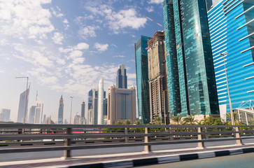 Fototapeta na wymiar Beautiful skyline of Dubai, UAE
