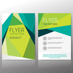 Abstract flyer vector template