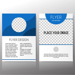 Abstract flyer vector template