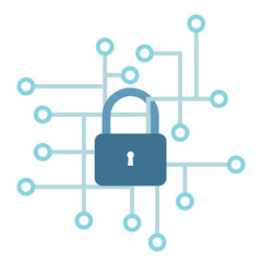 Internet security vector illustration