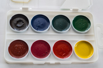 box of paints