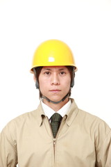 young Japanese construction worker