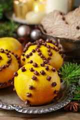 Orange pomander ball