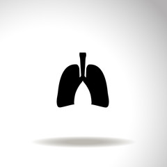 Human lung. Medical background.