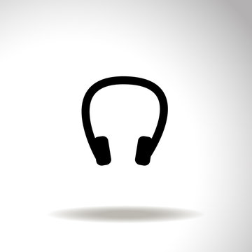 Headphones - vector icon.