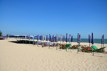 Furniture on Cha am Beach