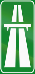 Road sign used in Italy - motorway
