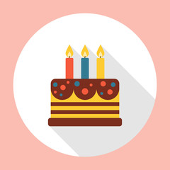 Cake Icon Flat