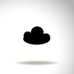 Cloud vector icon. Weather symbol. Cloudy icon.