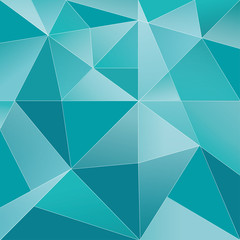 Vector Background triangular shape turquoise