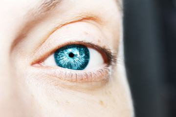 Beautiful insightful look eyes