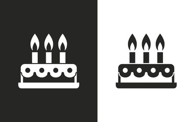 Cake - vector icon.