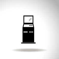 ATM vector icon.