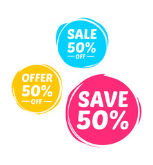 Offer, Sale & Save 50% Marks