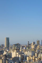 Obraz premium BUENOS AIRES, ARGENTINA, AUGUST - 2015 - Aerial view of eclectic style architecture of Buenos Aires, the capital city of Argentina in South America