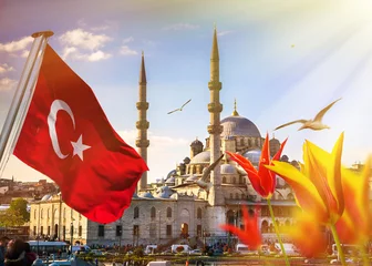 Wandaufkleber Istanbul die Hauptstadt der Türkei, östliche Touristenstadt. © seqoya