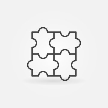 Puzzle linear icon