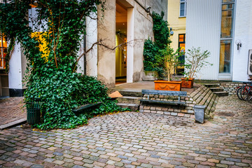 Street scene in Copenhagen Denmark