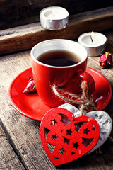 Coffee Cup with heart symbols