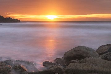 Tramonto sul Tirreno