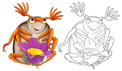Cartoon bug - isolated - illustration for the children