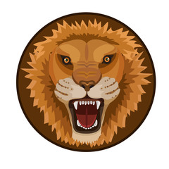 icon lion animals/ Lion king of beasts the predator is a huge strength of the movement of muscles, claws and teeth, icons, icon, and website