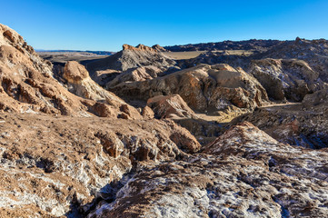 Obraz premium Salty mountains in the Atacama Desert, Chile
