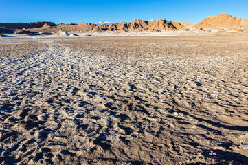 Moon Valley Crater in the Atacama Desert, Chile