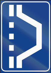 Road sign used in Italy - Lay-by