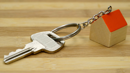 The key to the apartment in a new building