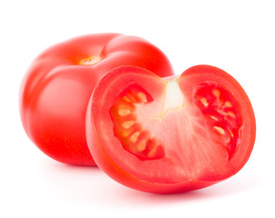 Tomato vegetable isolated on white background cutout