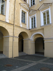 Fototapeta na wymiar Renaissance courtyard