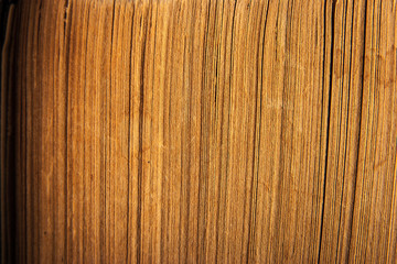 Pages of the old book close-up