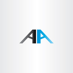 double letter a vector aa logo icon