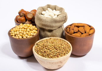 Natural products containing plant proteins.
