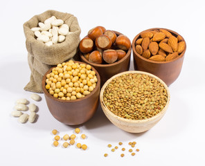 Natural products containing plant proteins.