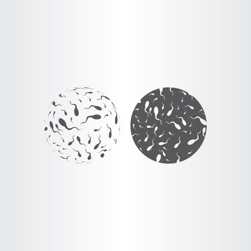 spermatozoon vector icon design